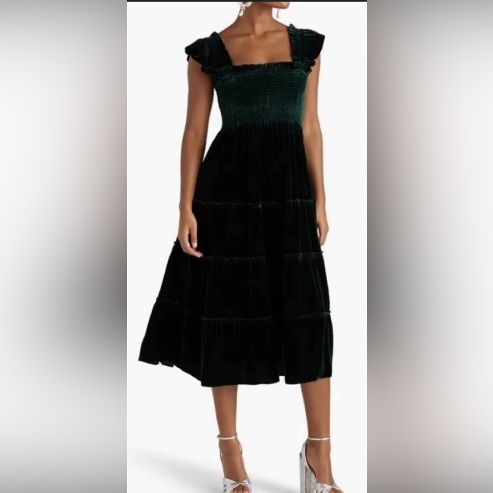 Hill House Ellie Nap Dress- Velvet Emerald